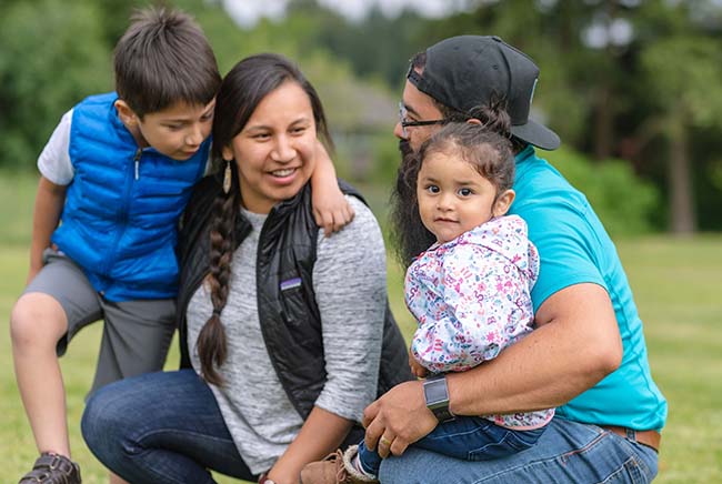 first nations family